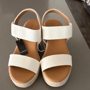 Torrid Cream Espadrille Sandals